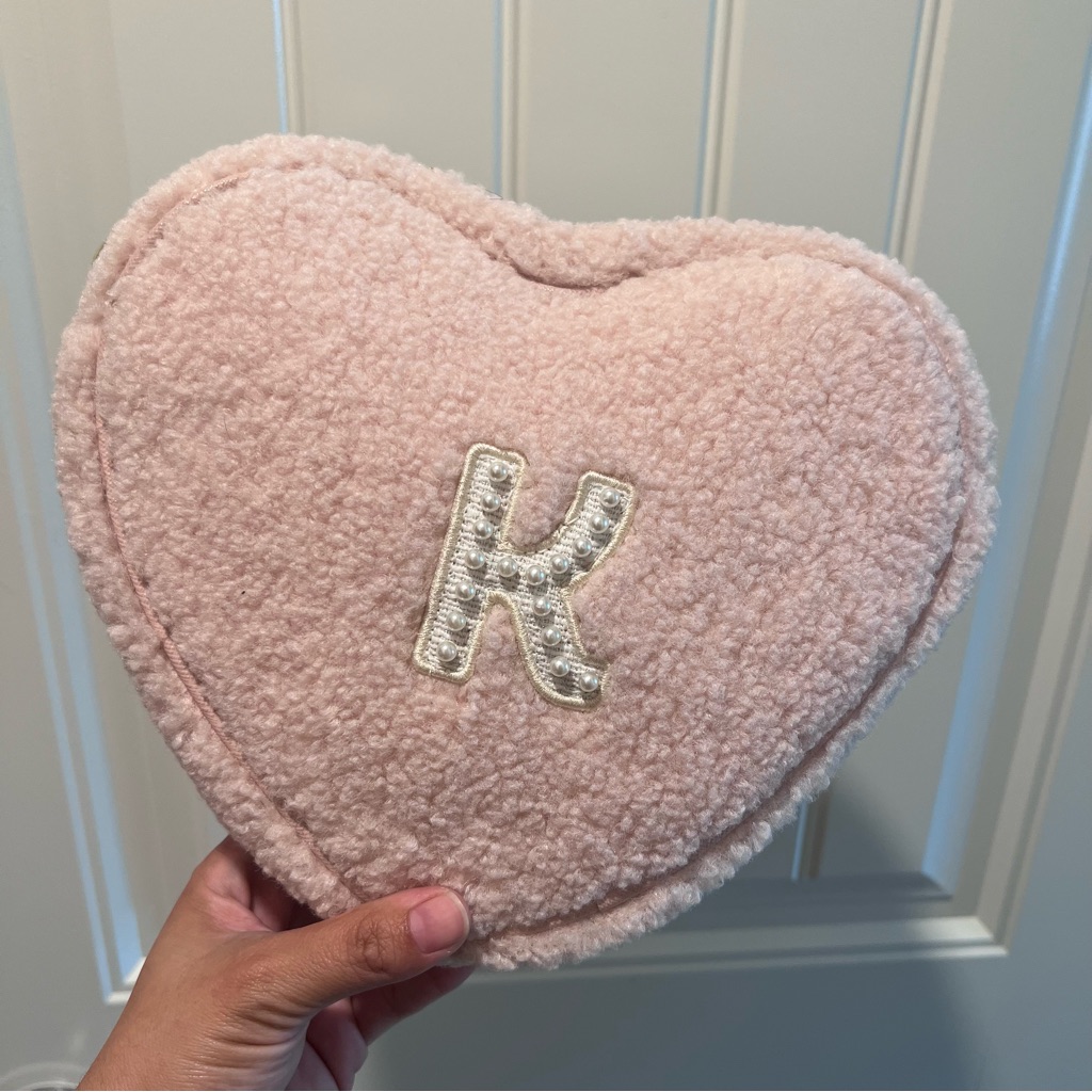 Stoney Clover Lane Sherpa Heart Pouch
